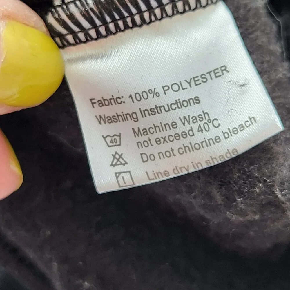 Lola + The Boys Dreamer Black Crewneck Sweatshirt Beaded Sequins Soft Boho Glam - Picture 7 of 10